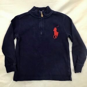 Polo by Ralph Lauren 1/4 Zip Pullover Sweater Sz 7